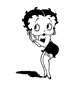 Betty Boop Kleurplaat. Betty boop Kleurplaten 