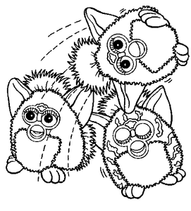 Furby Kleurplaat. Kleurplaten Furby 