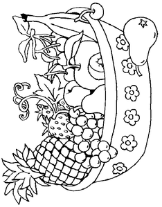 Groente En Fruit Kleurplaat. Kleurplaten Groente en fruit 