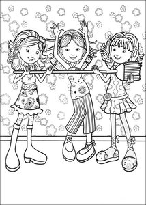 Groovy Girls Kleurplaat. Kleurplaten Groovy girls 