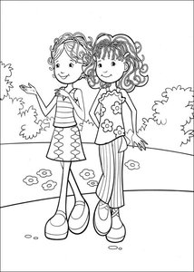 Groovy Girls Kleurplaat. Kleurplaten Groovy girls 