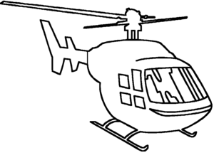 Helikopter Kleurplaat. Kleurplaten Helikopter 
