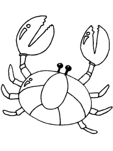 Krab Kleurplaat. Kleurplaten Krab 