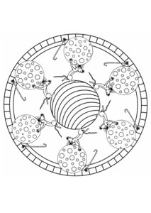 Mandala Dieren Kleurplaat. Kleurplaten Mandala dieren 