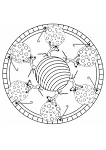 Mandala Dieren Kleurplaat. Kleurplaten Mandala dieren 