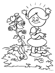 Meisjes Kleurplaat. Kleurplaten Meisjes 