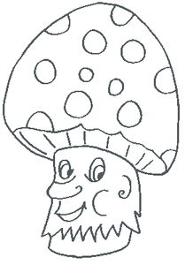 Paddestoelen Kleurplaat. Paddestoelen Kleurplaten 