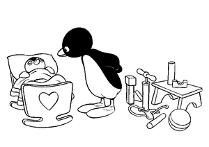 Pingu Kleurplaat. Kleurplaten Pingu 