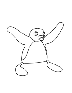 Pingu Kleurplaat. Kleurplaten Pingu 