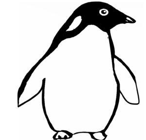 Pinguin Kleurplaat. Pinguin Kleurplaten 