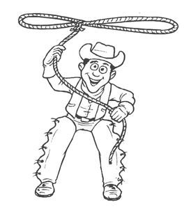 Strijders Kleurplaat. Kleurplaten Strijders Cowboy Met Lasso