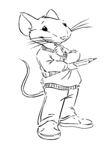 Stuart Little Kleurplaat. Kleurplaten Stuart little 