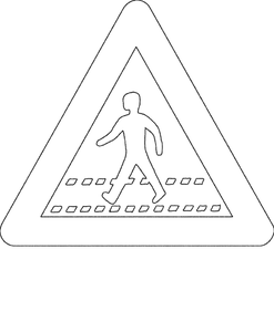 Verkeersborden Kleurplaat. Verkeersborden Kleurplaten Pas Op Voetganger