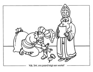 Sinterklaas En Zwarte Piet Kleurplaat. Kleurplaten Sinterklaas kleurplaten Sinterklaas en zwarte piet 