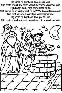 Sinterklaas Liedjes Kleurplaat. Kleurplaten Sinterklaas kleurplaten Sinterklaas liedjes 