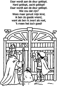 Sinterklaas Liedjes Kleurplaat. Kleurplaten Sinterklaas kleurplaten Sinterklaas liedjes 