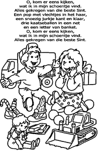 Sinterklaas Liedjes Kleurplaat. Kleurplaten Sinterklaas kleurplaten Sinterklaas liedjes 