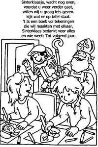 Sinterklaas Liedjes Kleurplaat. Kleurplaten Sinterklaas kleurplaten Sinterklaas liedjes 
