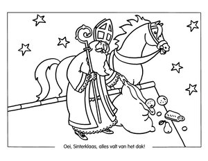 Sinterklaas Overig Kleurplaat. Kleurplaten Sinterklaas kleurplaten Sinterklaas overig 