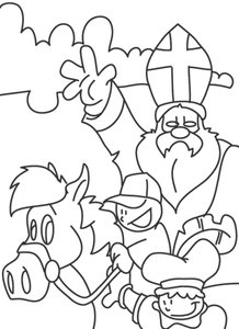 Sinterklaas Overig Kleurplaat. Kleurplaten Sinterklaas kleurplaten Sinterklaas overig 