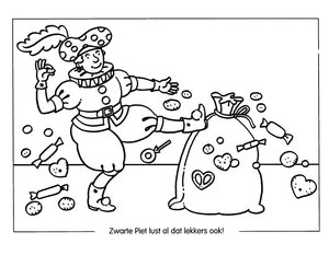Sinterklaas Snoepgoed Kleurplaat. Kleurplaten Sinterklaas kleurplaten Sinterklaas snoepgoed 