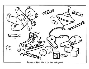 Sinterklaas Speelgoed Kleurplaat. Kleurplaten Sinterklaas kleurplaten Sinterklaas speelgoed 