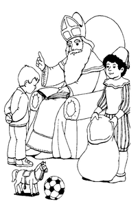 Sinterklaas Kleurplaat. Speciale dagen Sinterklaas Kleurplaten 