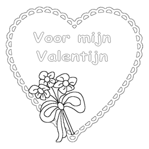 Valentijn Kleurplaat. Speciale dagen Valentijn Kleurplaten 