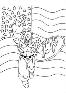 Captain America Kleurplaat. Kleurplaten Superhelden kleurplaten Captain america 