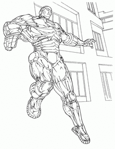 Iron Man Kleurplaat. Iron man Kleurplaten Superhelden kleurplaten 