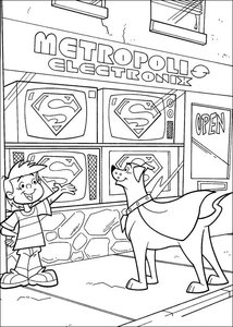 Krypto De Superdog Kleurplaat. Kleurplaten Superhelden kleurplaten Krypto de superdog 