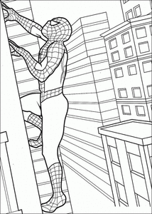 Spiderman Kleurplaat. Spiderman Kleurplaten Superhelden kleurplaten 