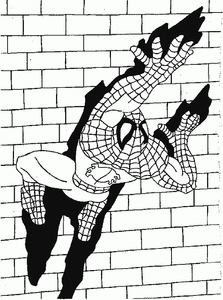 Spiderman Kleurplaat. Spiderman Kleurplaten Superhelden kleurplaten 