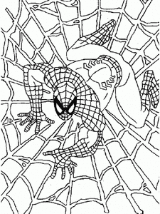 Spiderman Kleurplaat. Spiderman Kleurplaten Superhelden kleurplaten 