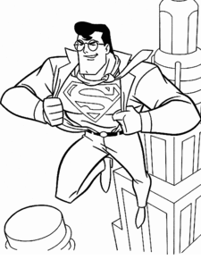 Superman Kleurplaat. Superman Kleurplaten Superhelden kleurplaten 