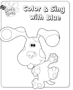 Blues Clues Kleurplaat. Kleurplaten Tv series kleurplaten Blues clues 