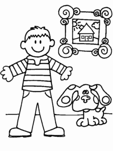 Blues Clues Kleurplaat. Kleurplaten Tv series kleurplaten Blues clues 