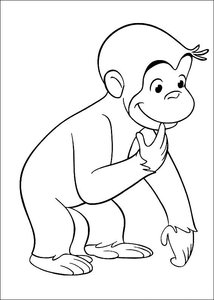 Curious George Kleurplaat. Kleurplaten Tv series kleurplaten Curious george 
