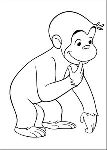 Curious George Kleurplaat. Kleurplaten Tv series kleurplaten Curious george 