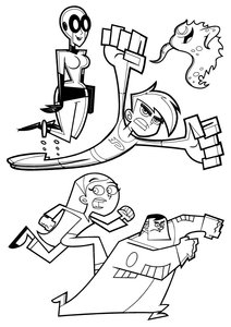 Danny Phantom Kleurplaat. Kleurplaten Tv series kleurplaten Danny phantom 