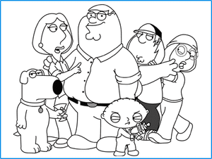 Family Guy Kleurplaat. Family guy Kleurplaten Tv series kleurplaten 