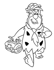 Flintstones Kleurplaat. Kleurplaten Flintstones Tv series kleurplaten 