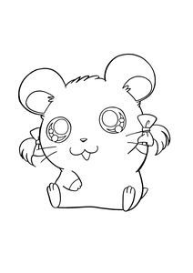 Hamtaro Kleurplaat. Hamtaro Kleurplaten Tv series kleurplaten 