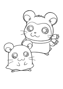 Hamtaro Kleurplaat. Hamtaro Kleurplaten Tv series kleurplaten 