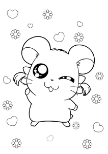 Hamtaro Kleurplaat. Hamtaro Kleurplaten Tv series kleurplaten 