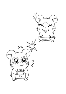 Hamtaro Kleurplaat. Hamtaro Kleurplaten Tv series kleurplaten 