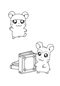 Hamtaro Kleurplaat. Hamtaro Kleurplaten Tv series kleurplaten 