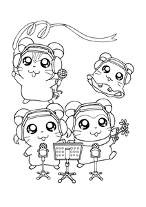 Hamtaro Kleurplaat. Hamtaro Kleurplaten Tv series kleurplaten 