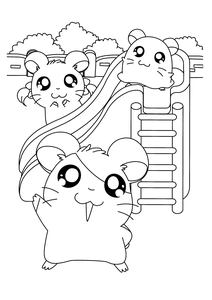 Hamtaro Kleurplaat. Hamtaro Kleurplaten Tv series kleurplaten 