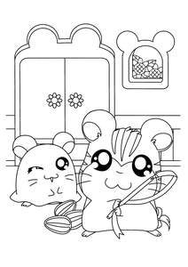 Hamtaro Kleurplaat. Hamtaro Kleurplaten Tv series kleurplaten 